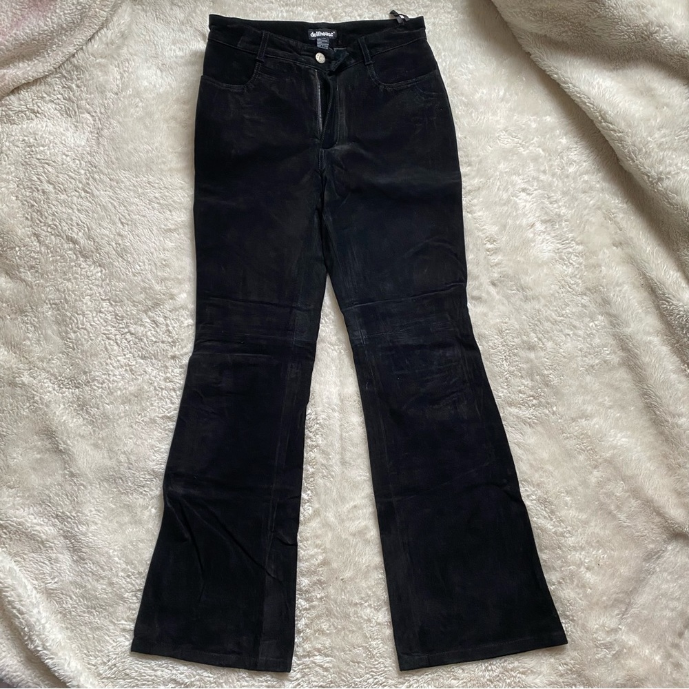 DEADSTOCK DOLLHOUSE GENUINE LEATHER BOOTCUT JEANS